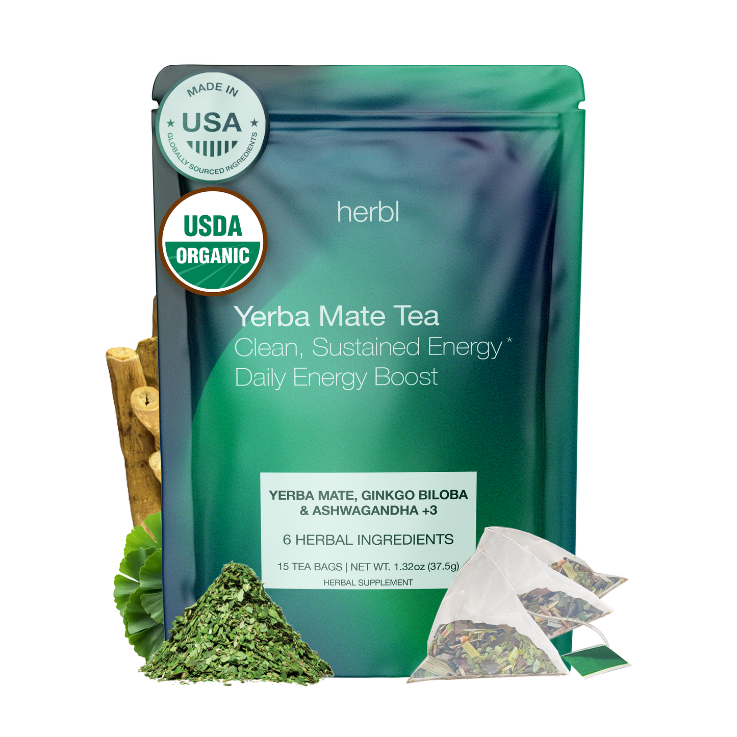 Yerba Mate Energy Herbal Tea