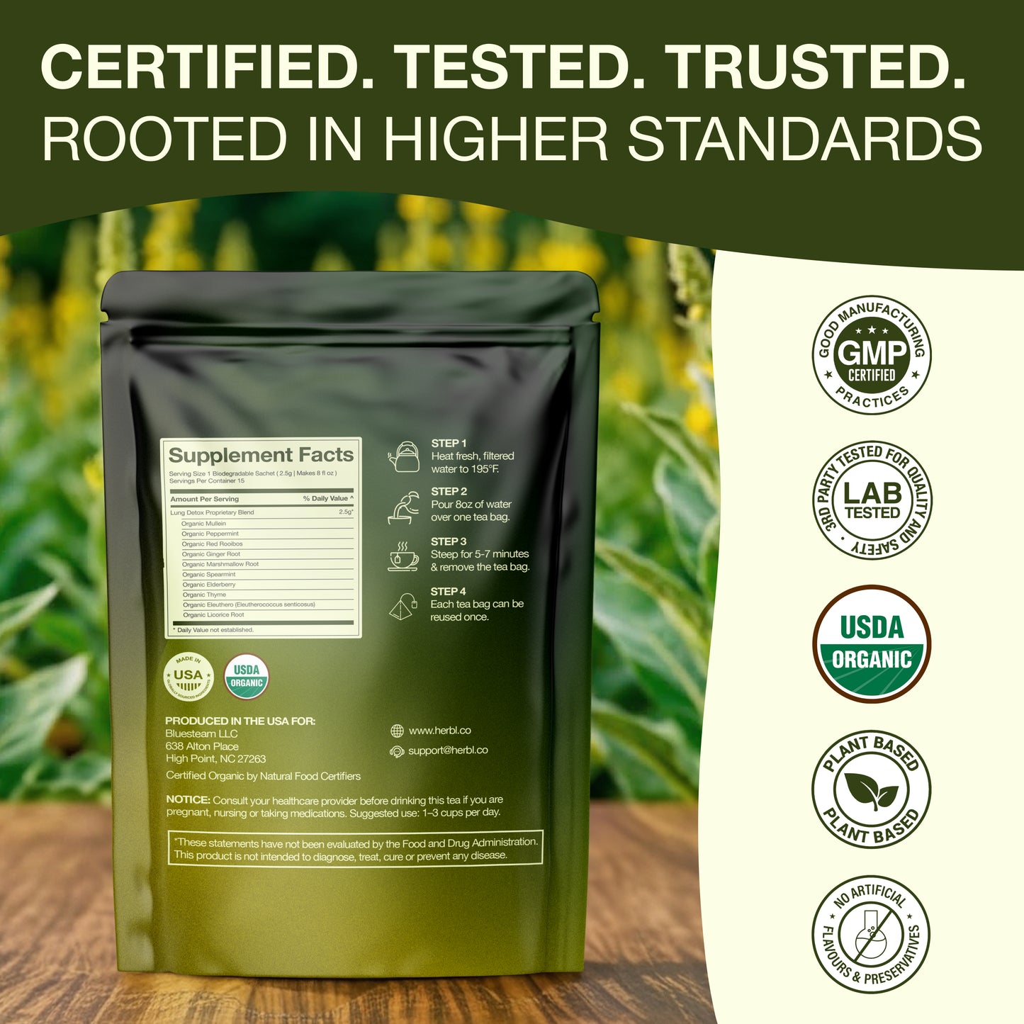 Mullein Lung Detox Herbal Tea