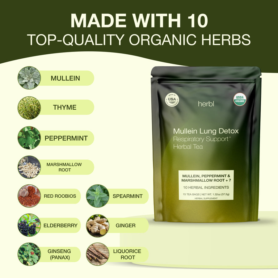 Mullein Lung Detox Herbal Tea