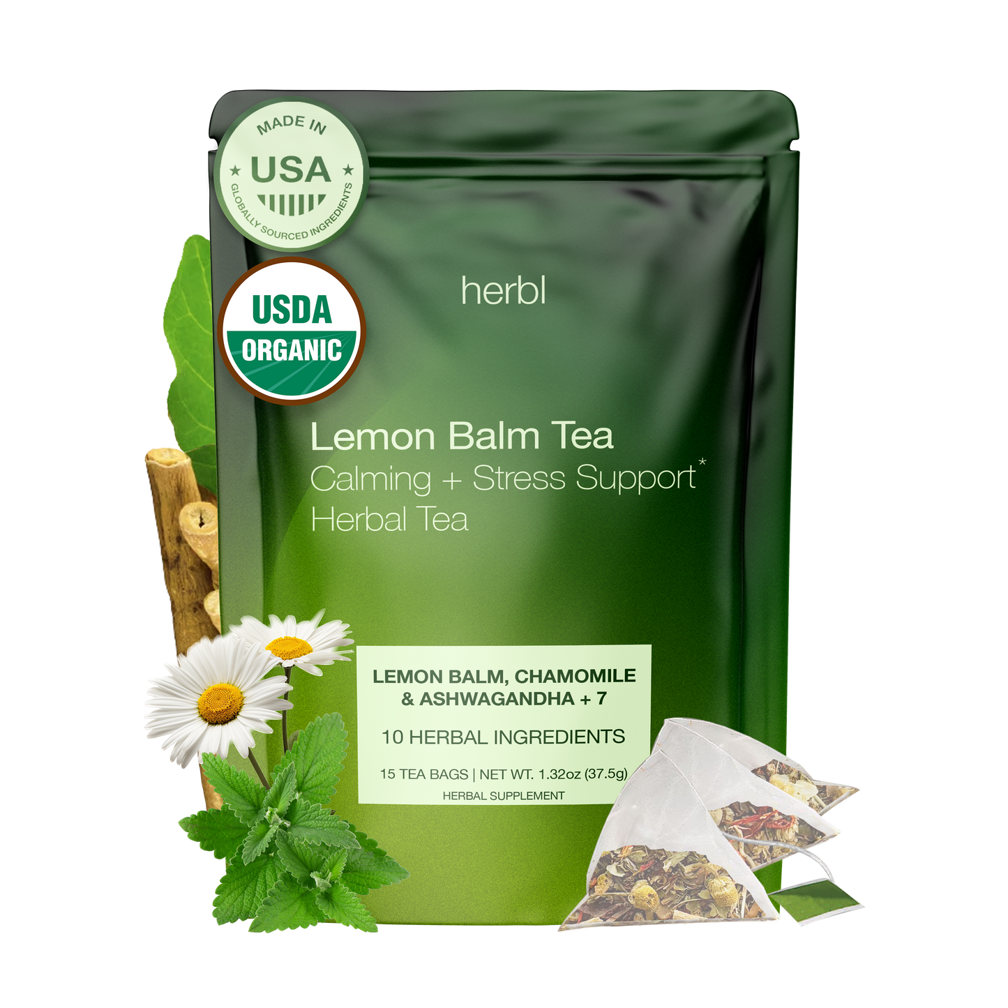 Lemon Balm Calming Herbal Tea