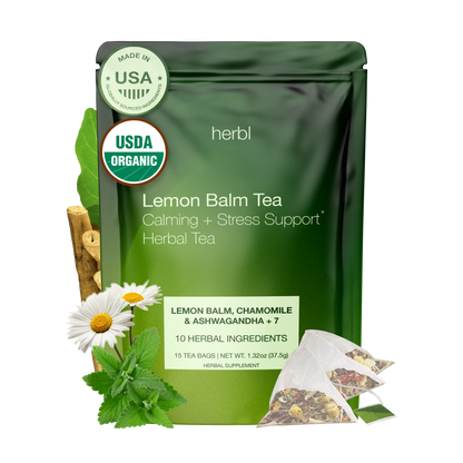 Lemon Balm Calming Herbal Tea